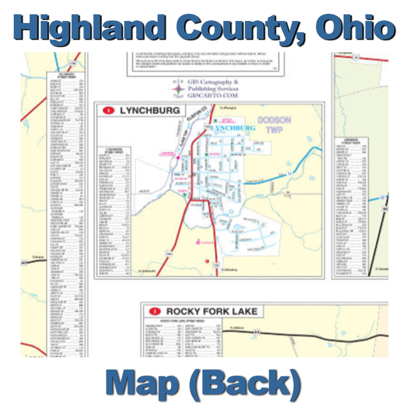 Highland County map back 2023