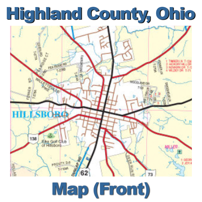 Highland County map front 2023